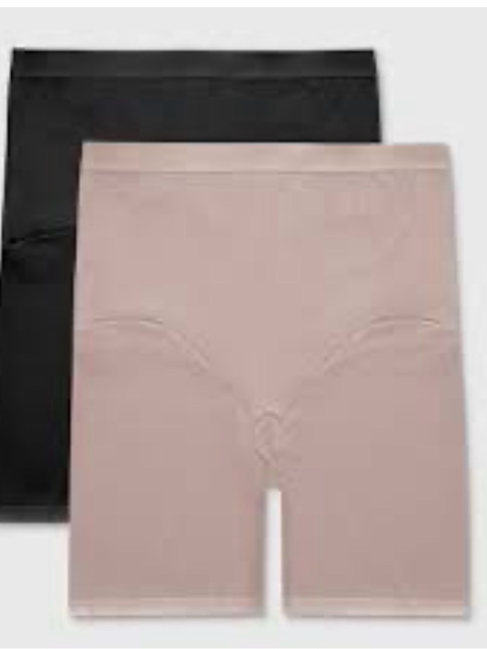 Maidenform Smooth Short Shapers in Black & Blush Nude